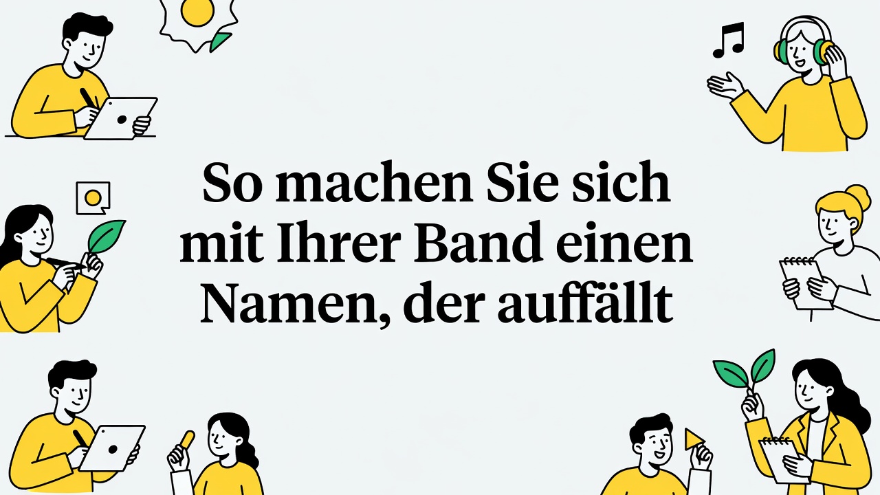 So machen Sie sich mit Ihrer Band einen Namen, der auffällt