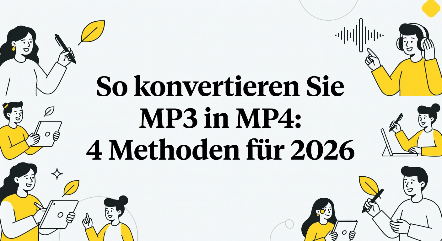 So konvertieren Sie MP3 in MP4: 4 Methoden für 2026