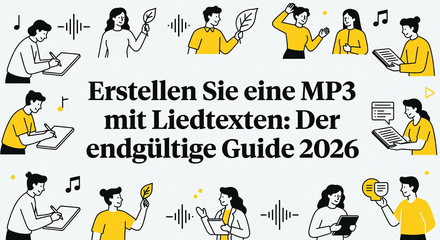 Erstellen Sie eine MP3 mit Liedtexten: Der endgültige Guide 2026