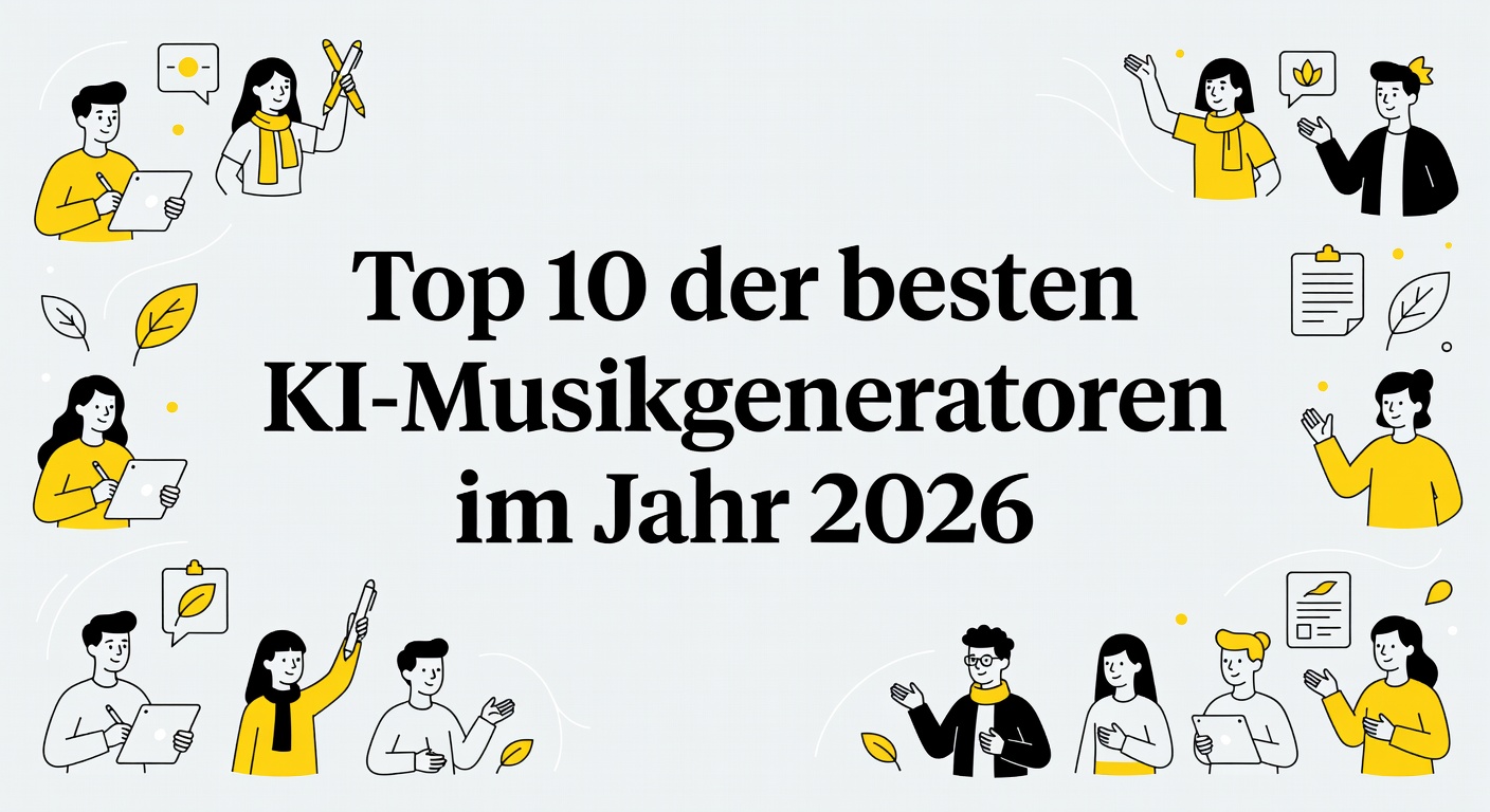 Top 10 der besten KI-Musikgeneratoren im Jahr 2026