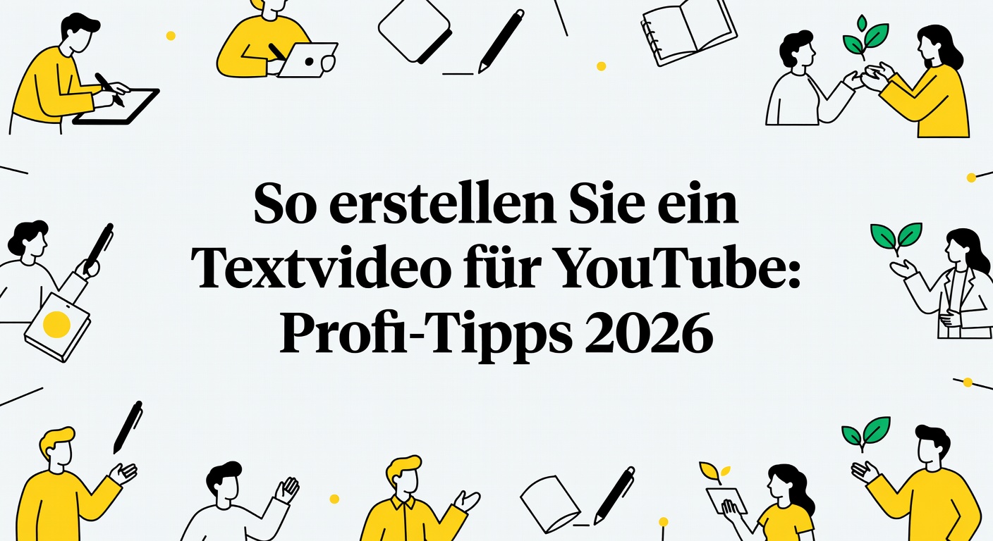 So erstellen Sie ein Textvideo für YouTube: Profi-Tipps 2026