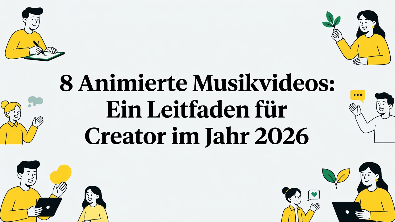 8 Animierte Musikvideos: Ein Leitfaden für Creator im Jahr 2026