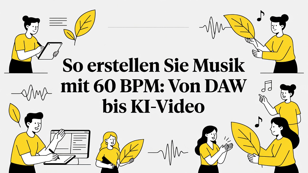 So erstellen Sie Musik mit 60 BPM: Von DAW bis KI-Video