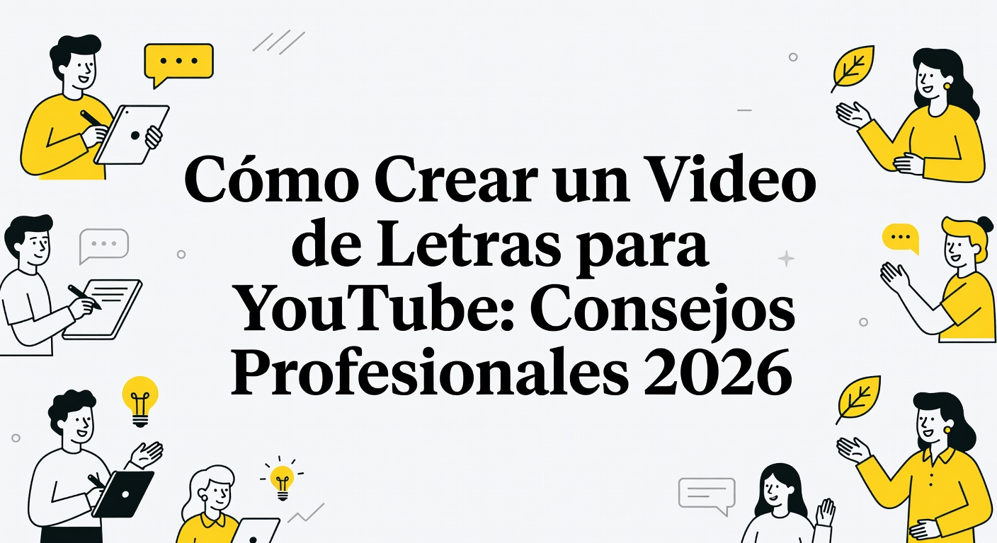 Cómo Crear un Video de Letras para YouTube: Consejos Profesionales 2026