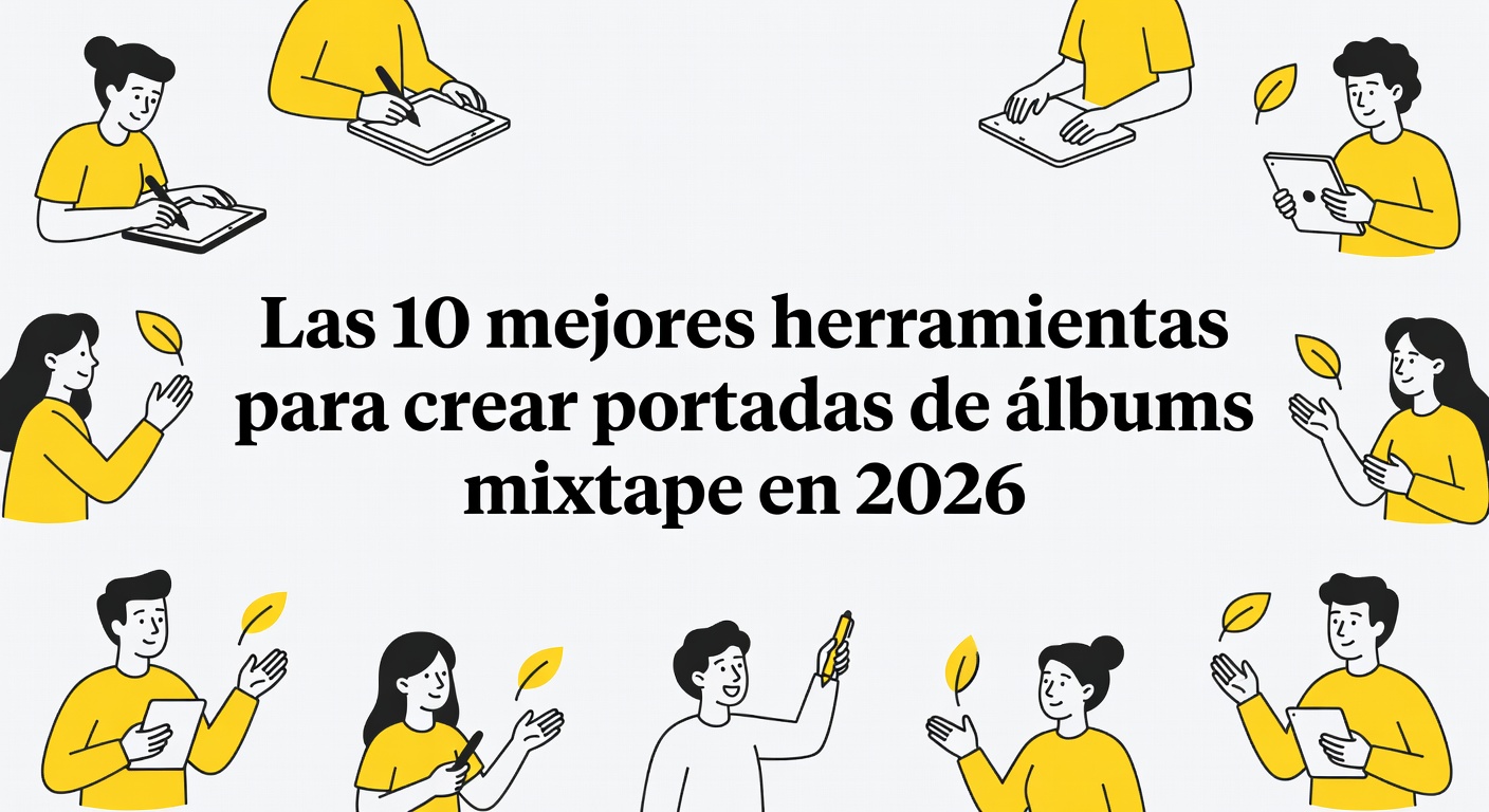 Las 10 mejores herramientas para crear portadas de álbums mixtape en 2026