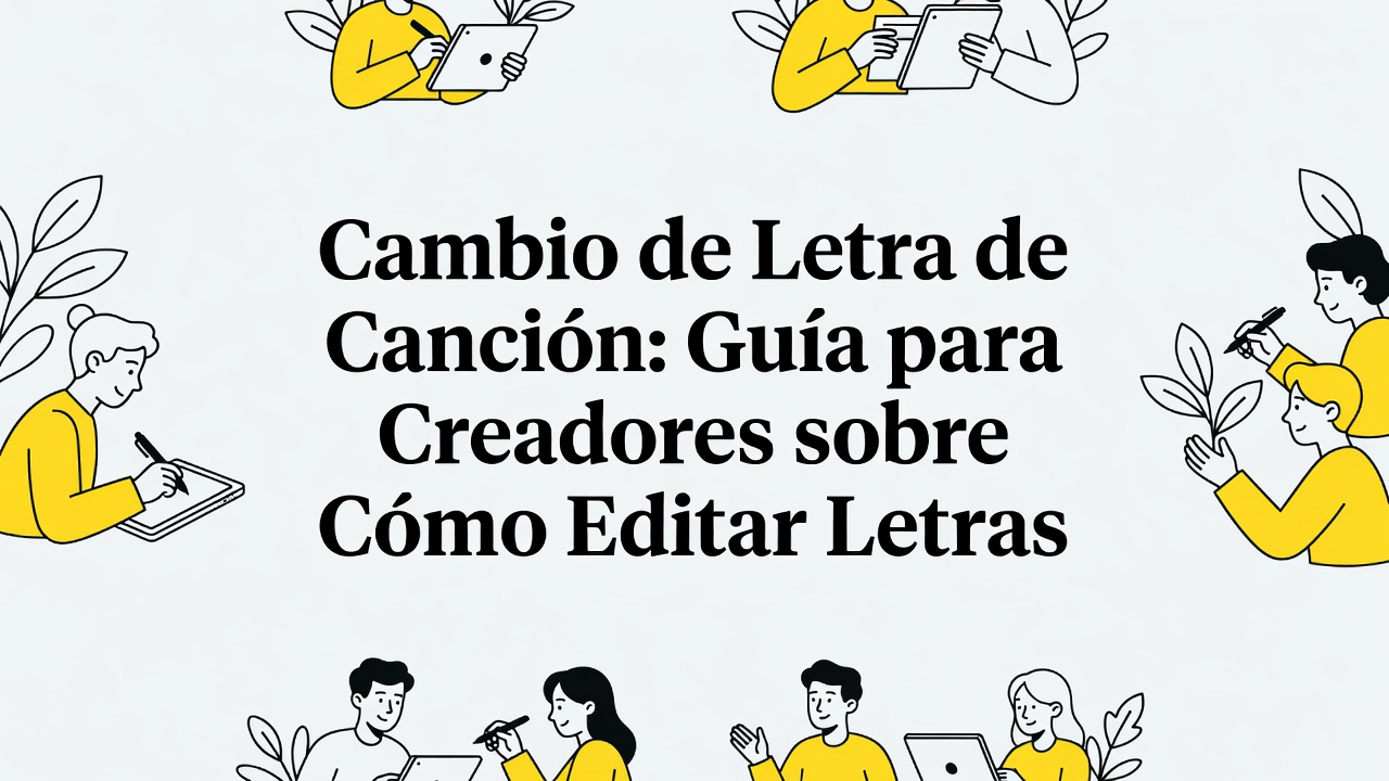 Cambio de Letra de Canción: Guía para Creadores sobre Cómo Editar Letras