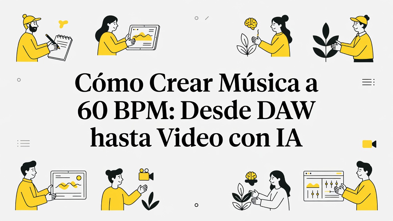 Cómo Crear Música a 60 BPM: Desde DAW hasta Video con IA