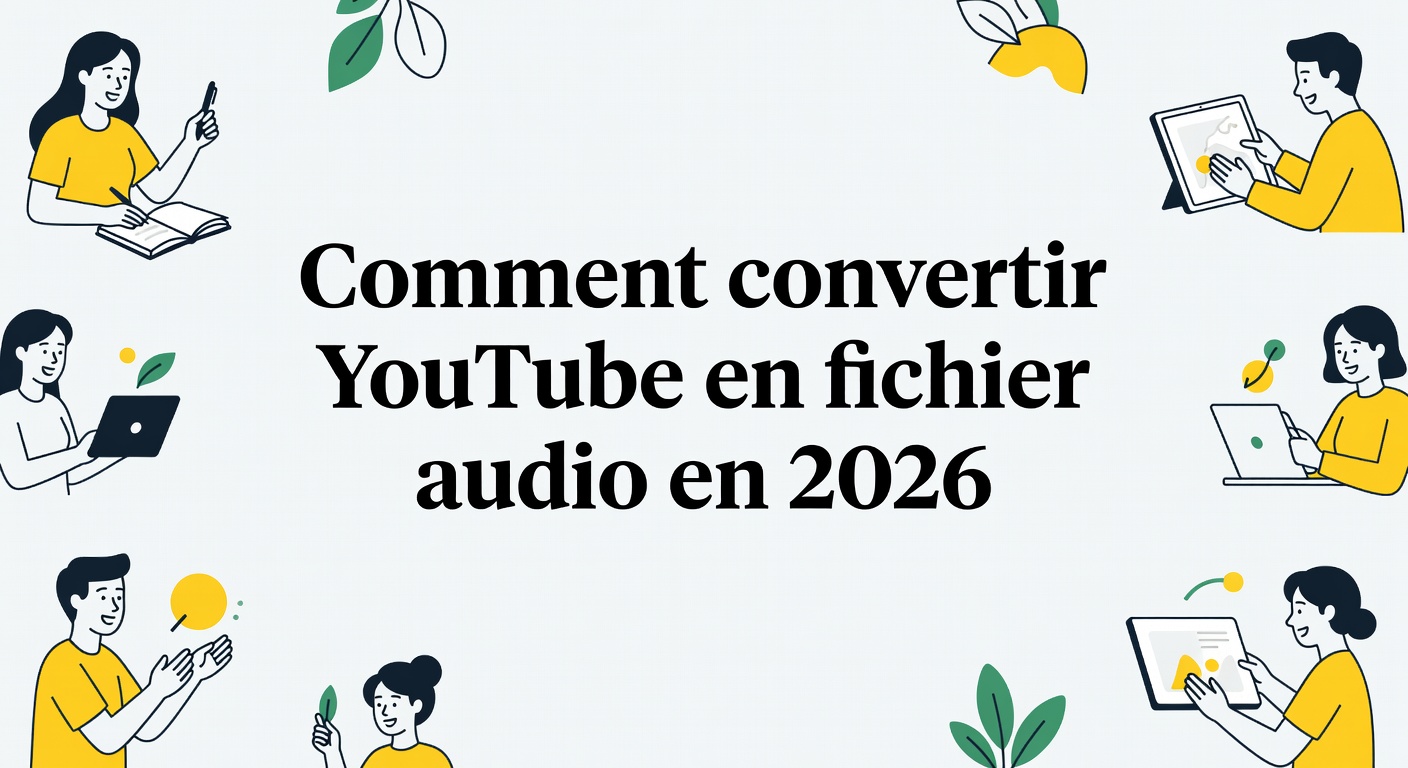 Comment convertir YouTube en fichier audio en 2026