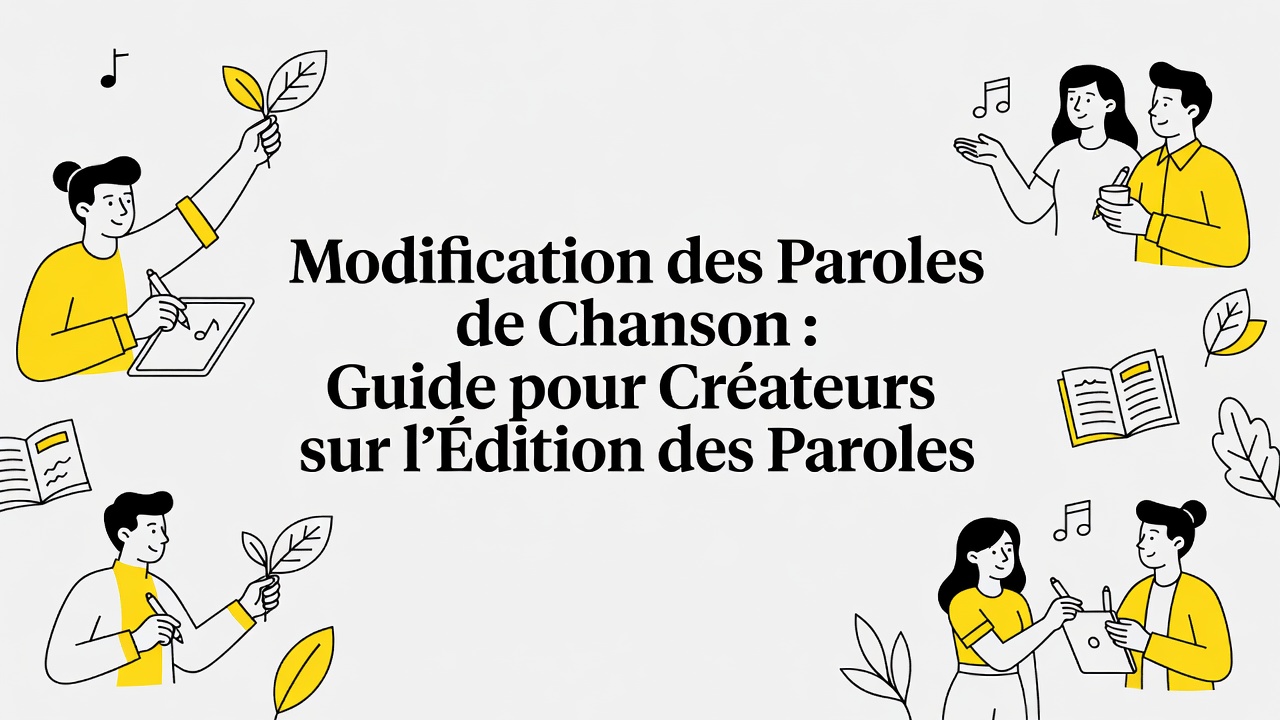 Modification des Paroles de Chanson : Guide pour Créateurs sur l'Édition des Paroles