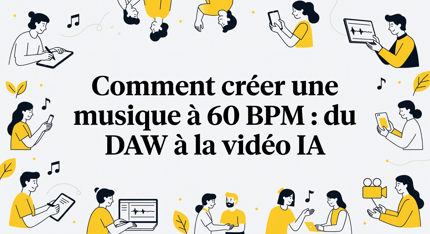 Comment créer une musique à 60 BPM : du DAW à la vidéo IA