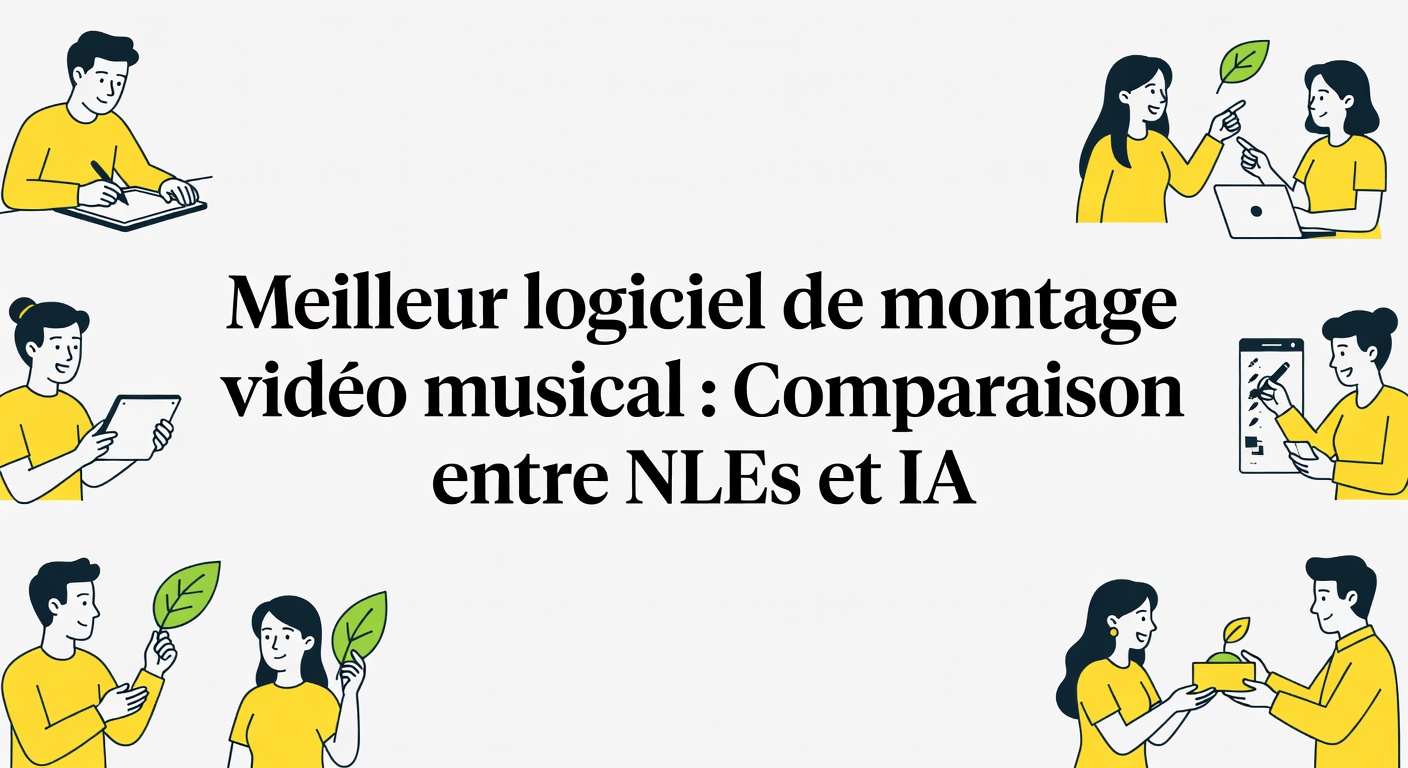 Meilleur logiciel de montage vidéo musical : Comparaison entre NLEs et IA