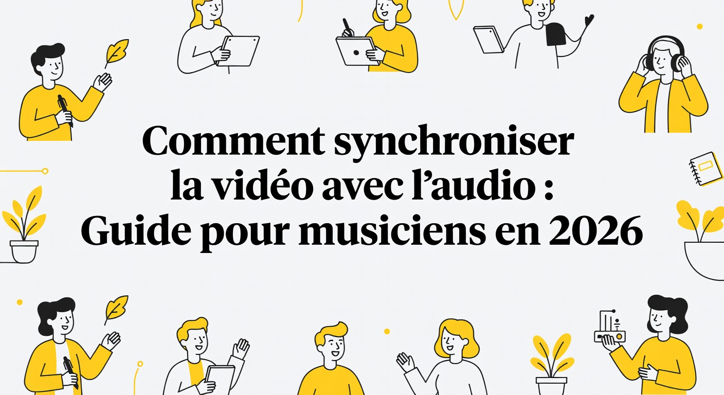 Comment synchroniser la vidéo avec l'audio : Guide pour musiciens en 2026